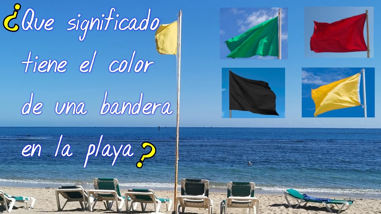 bandera roja en la playa que significa