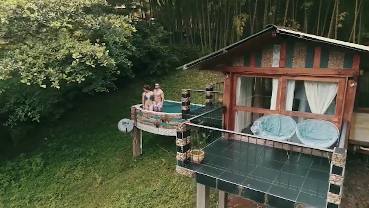 cabaña para dos personas con piscina privada