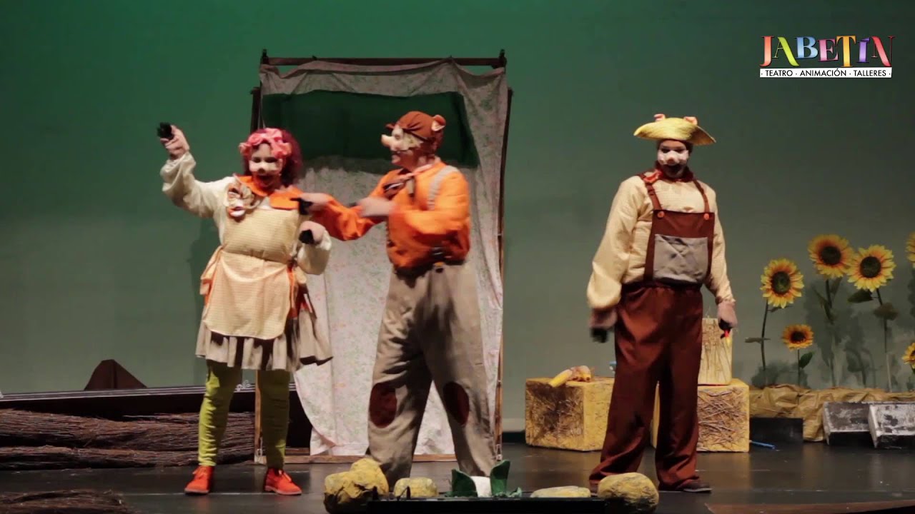 los tres cerditos jabetin teatro