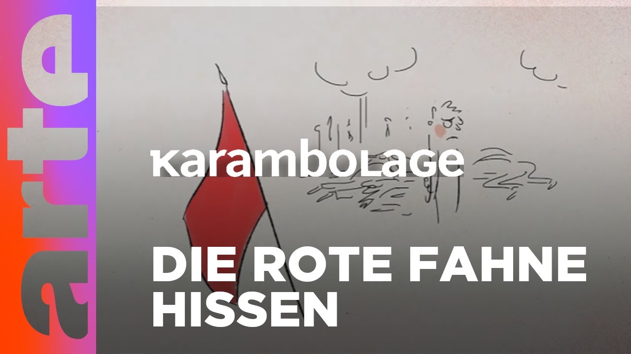 rote fahne mit weißem kreuz