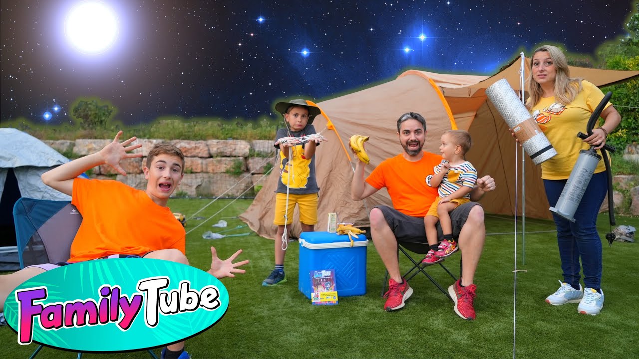 camping en playa para niños