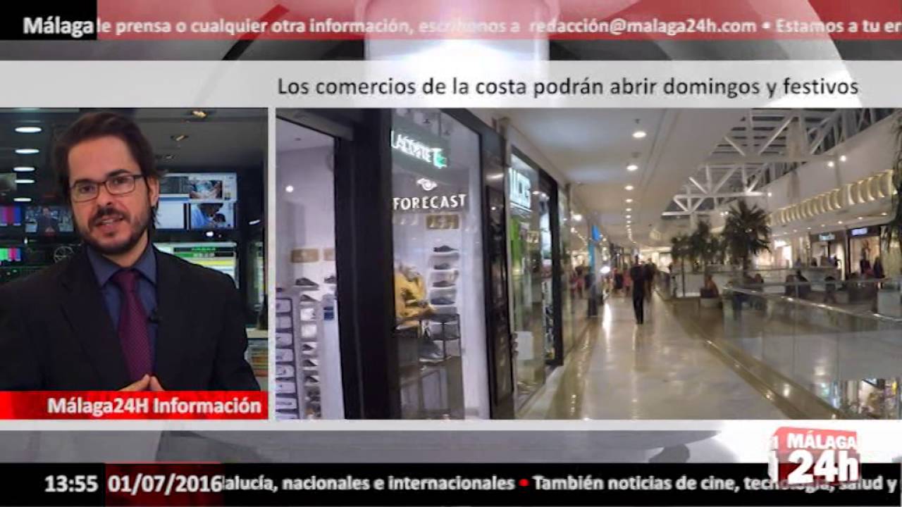 centros comerciales que abren los domingos en malaga