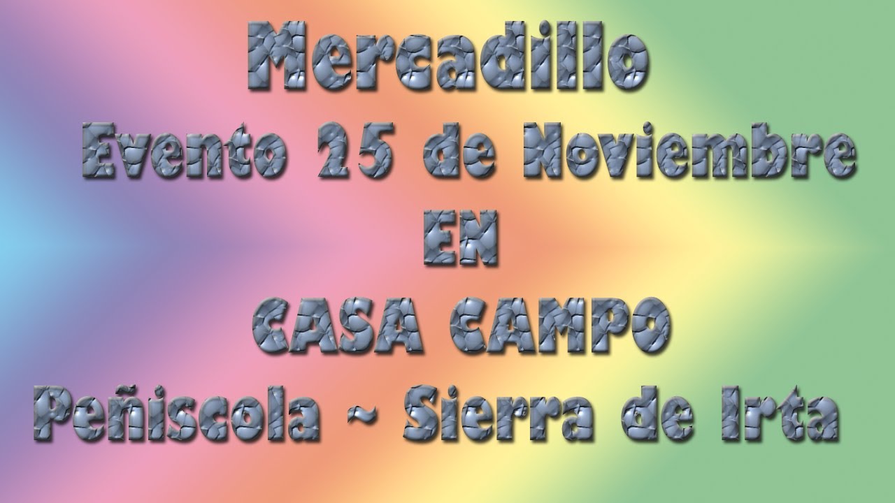 mercadillo solidario casa de campo