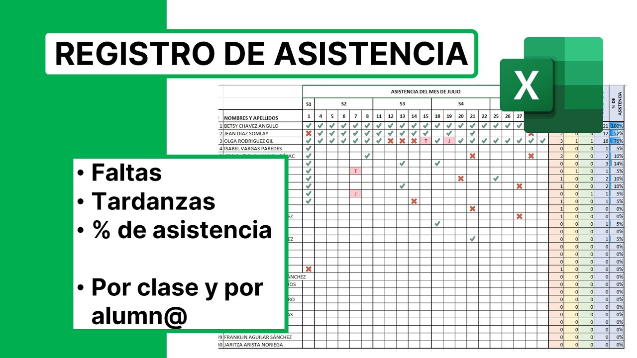 modelo de lista de asistencia