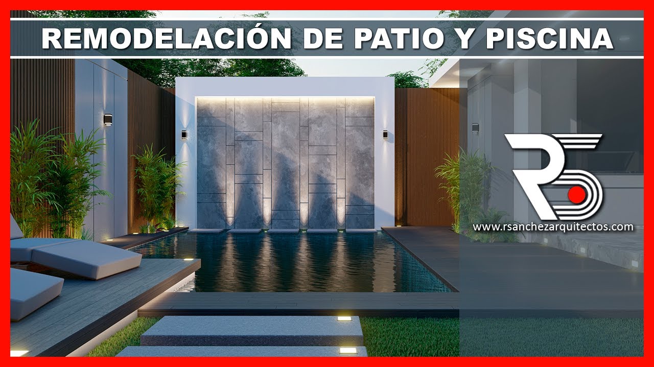 patios pequeños con piscina y barbacoa