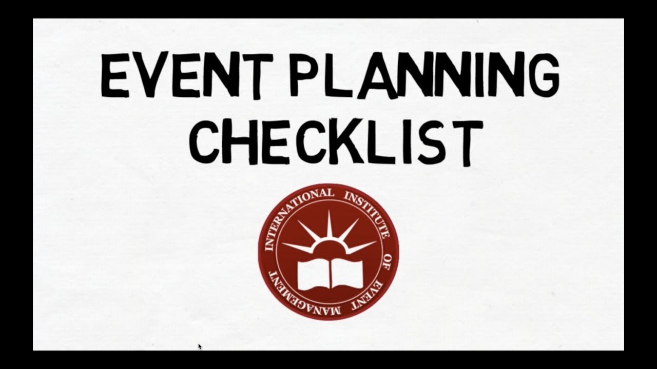 what to consider when planning an event