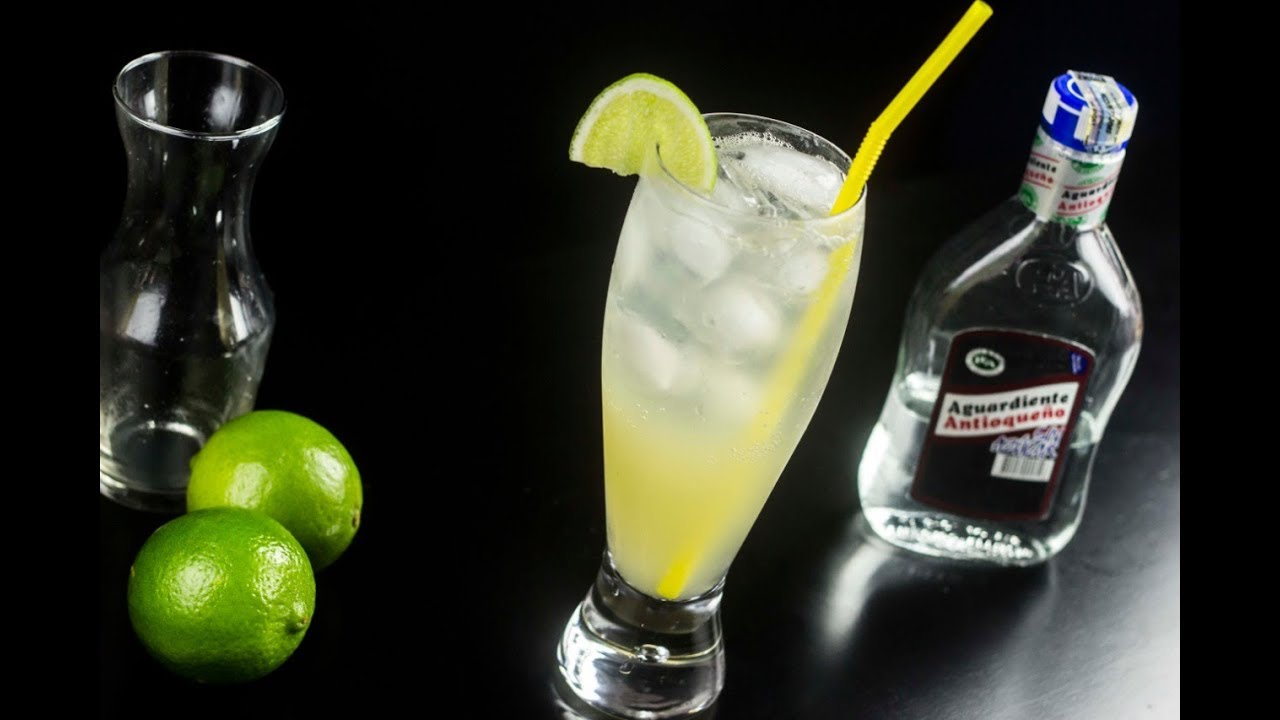 bebida de aguardiente agua azucar y limon